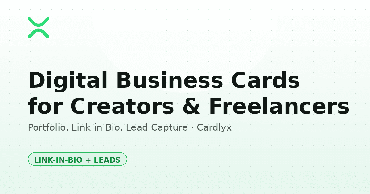 Digital Business Card for Freelancers and Creators: Building a Portfolio Link-in-Bio